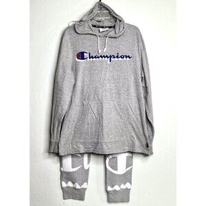 Champion Reverse Weave Logo Joggers Pants & Hooded Shirt Large & Med.   #20
